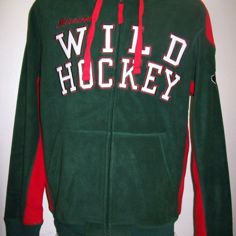 MINNESOTA WILD NHL FUZZY FLEECE HOODY M L XL 2X